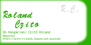 roland czito business card
