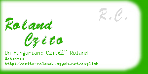 roland czito business card